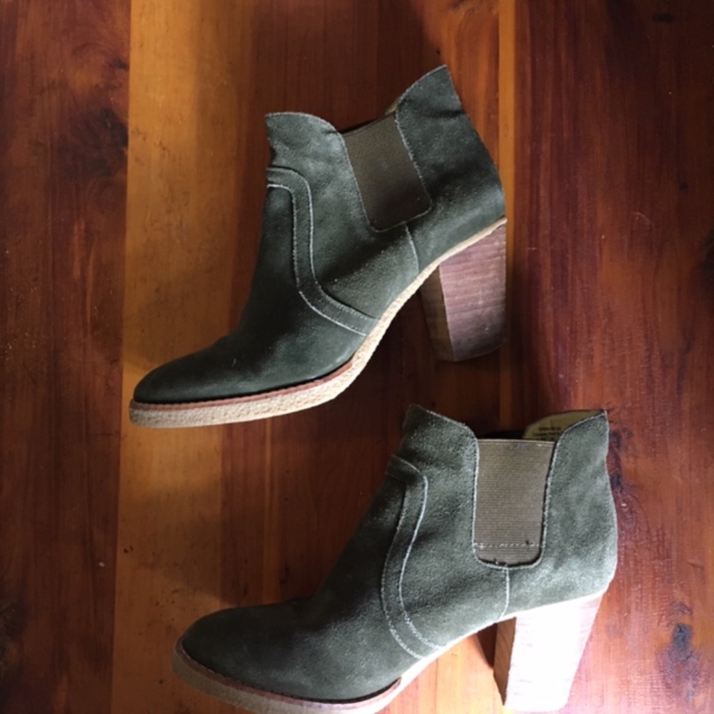 Gap Green Suede Ankle Boots